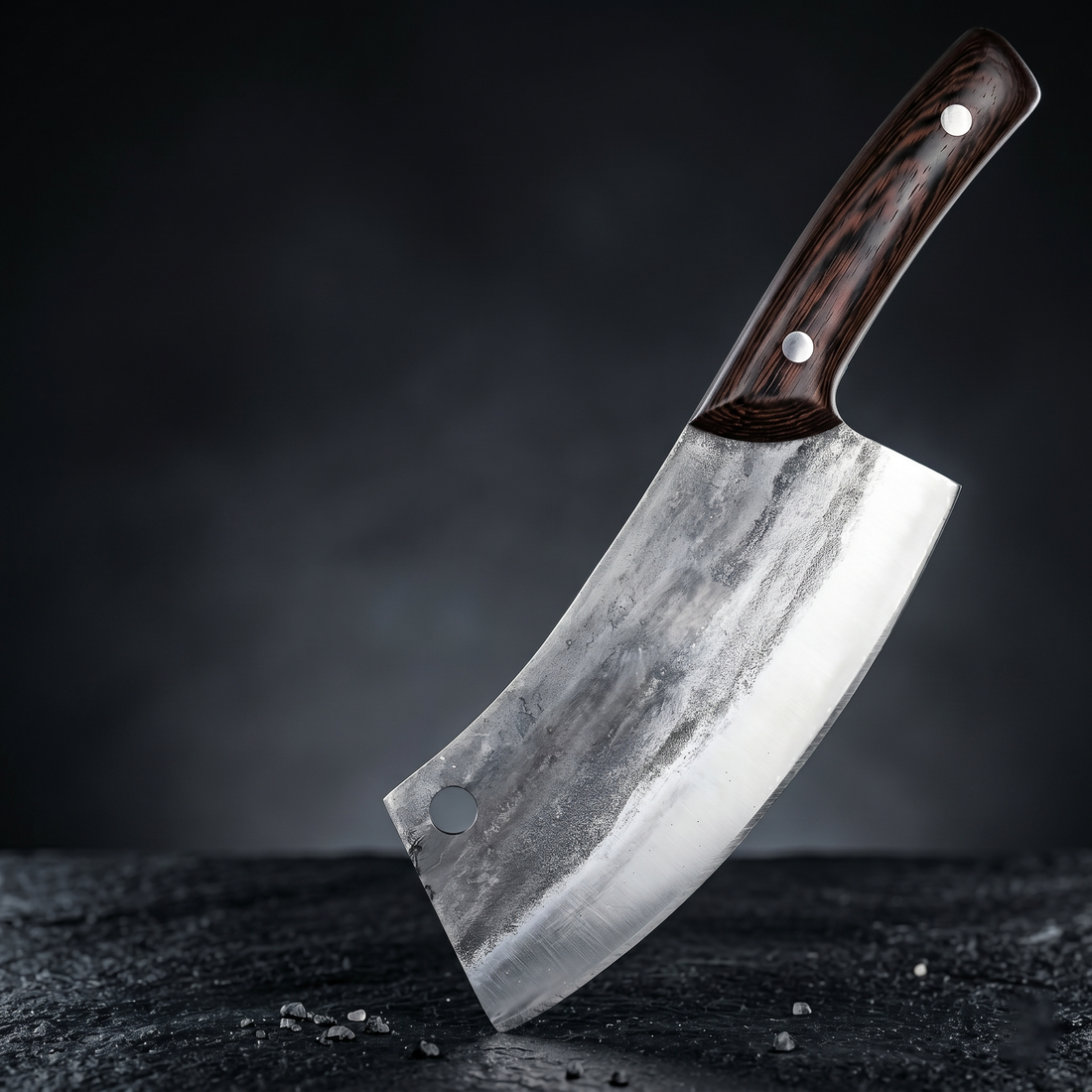The 7" Hand-Forged High Carbon Steel Chef's Cleaver Knife