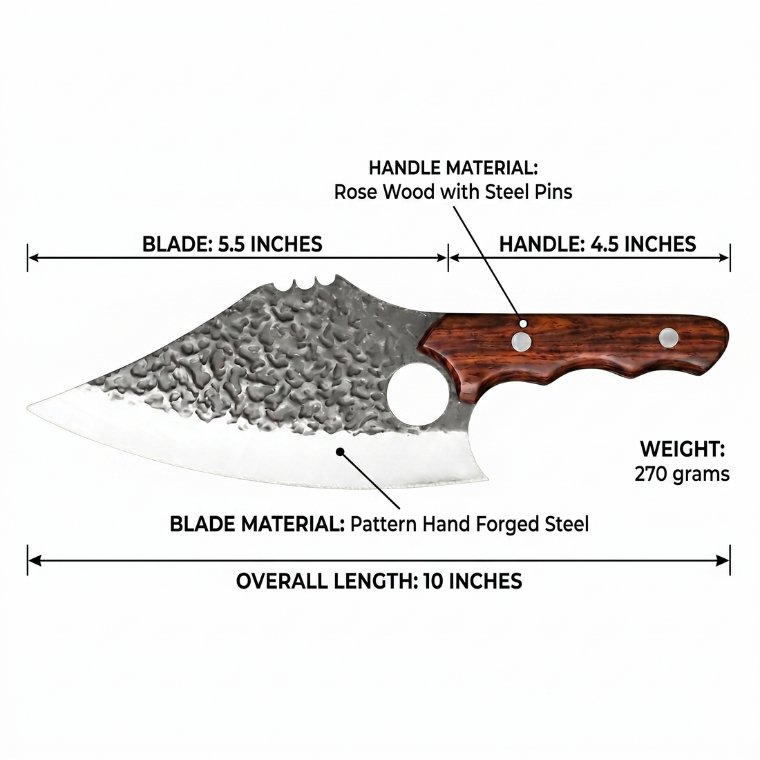 Gator 7.6" Butcher Knife